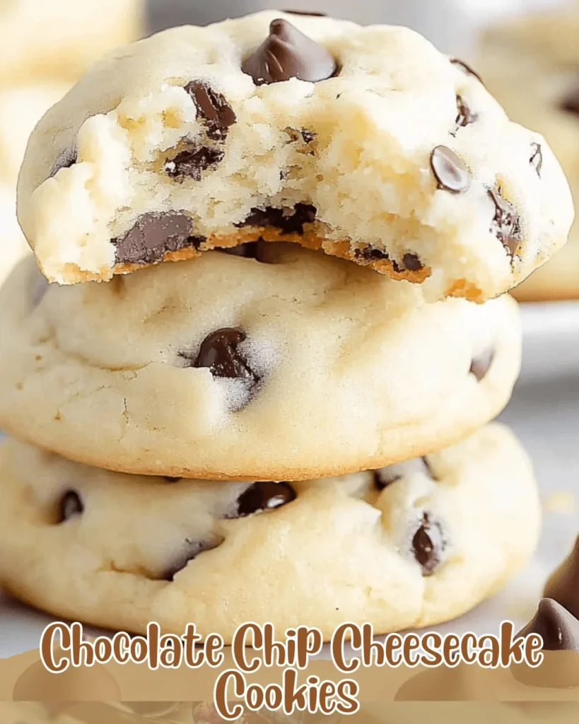  Chocolate Chip Cheesecake Cookies 