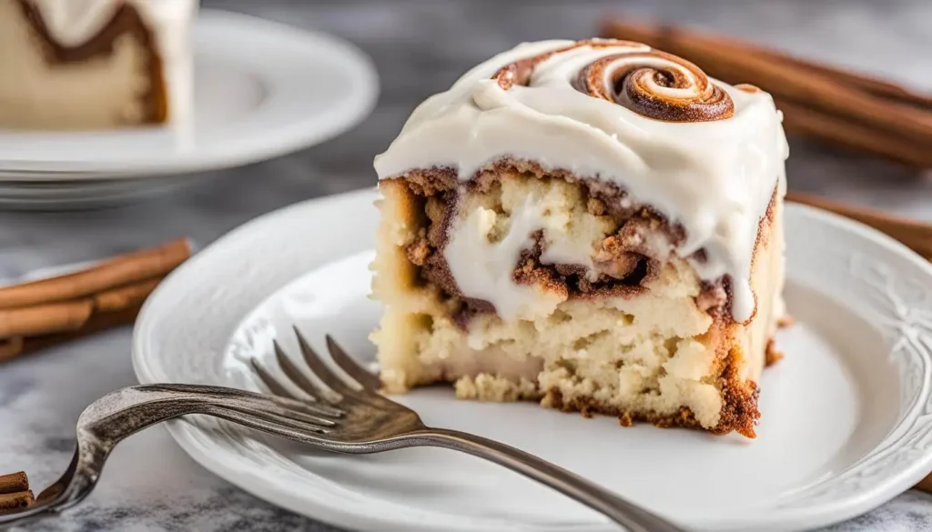 Cinnamon Roll Cake with Cream Cheese Frosting