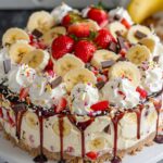 Heavenly No-Bake Banana Split Cheesecake