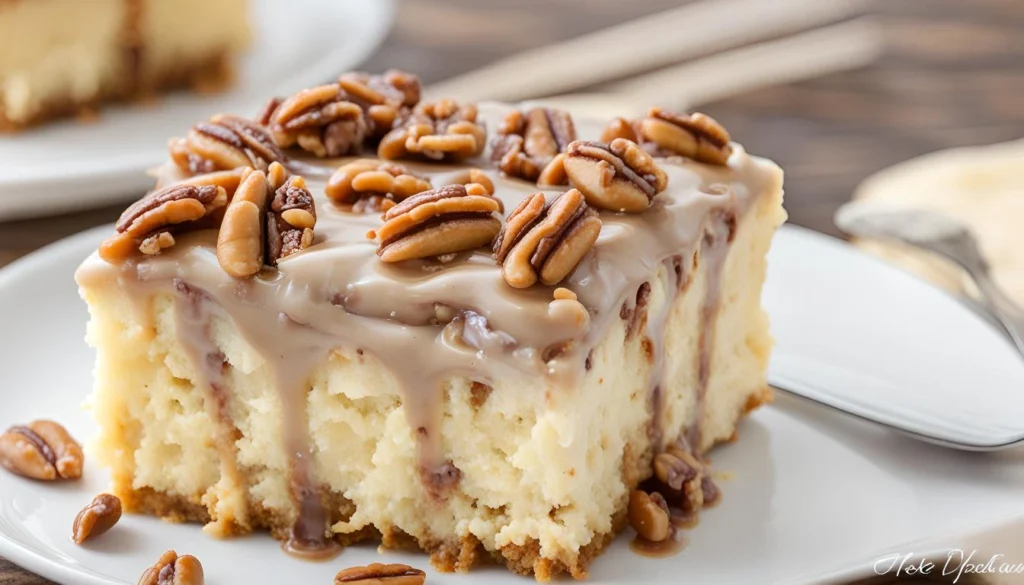 Butter Pecan Praline Poke Cake