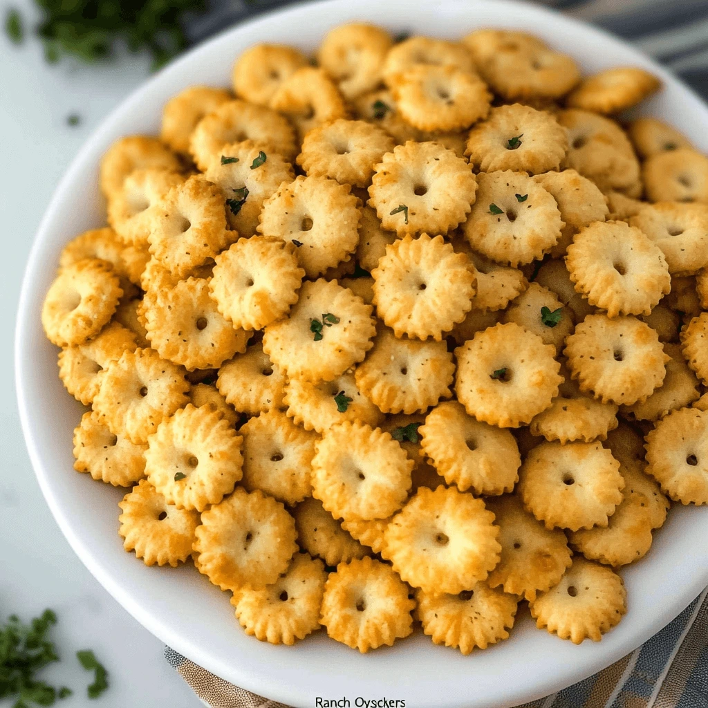 Homemade Ranch Oyster Crackers pinterest