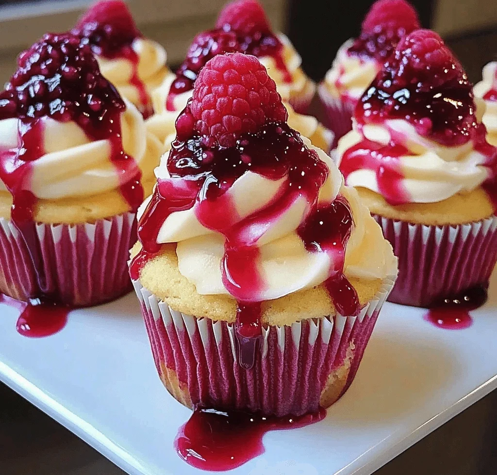 Raspberry Cheesecake Cupcakes 