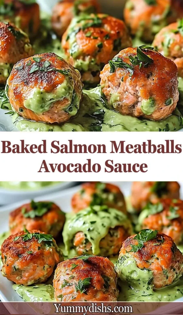 Baked-Salmon-Meatballs-Avocado-Sauce-pinterest
