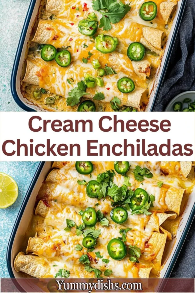 Cream Cheese Chicken Enchiladas-pinterest