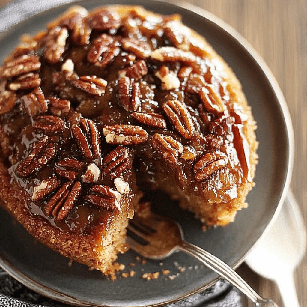 Caramel Pecan Upside-Down Cake