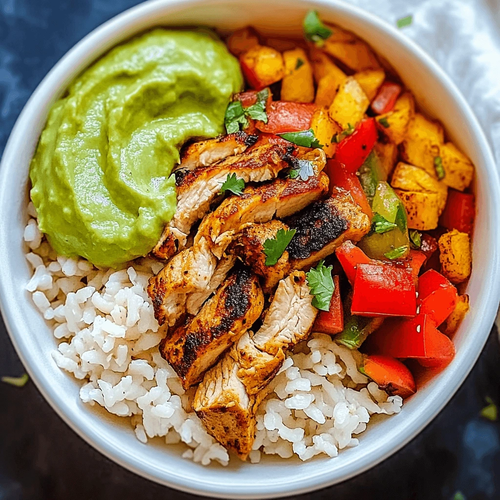 Chicken Fajita Rice Bowl