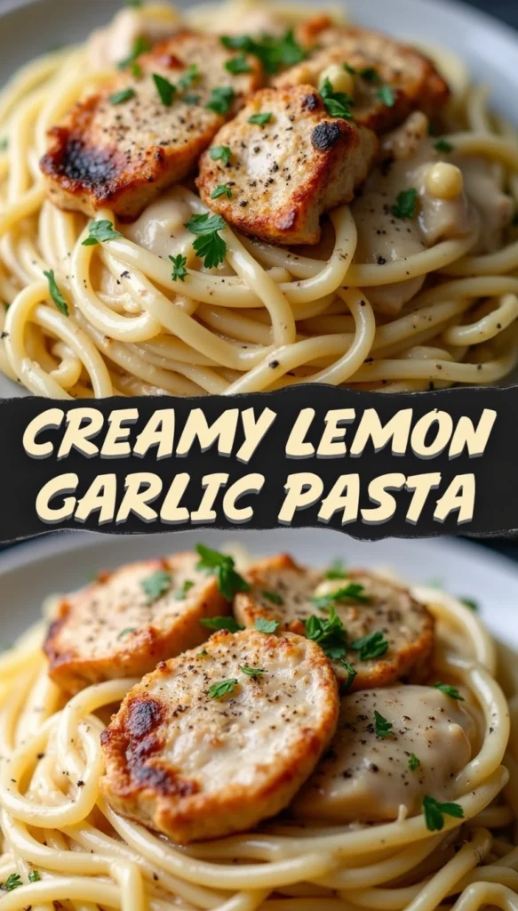 Creamy Lemon Garlic Pasta