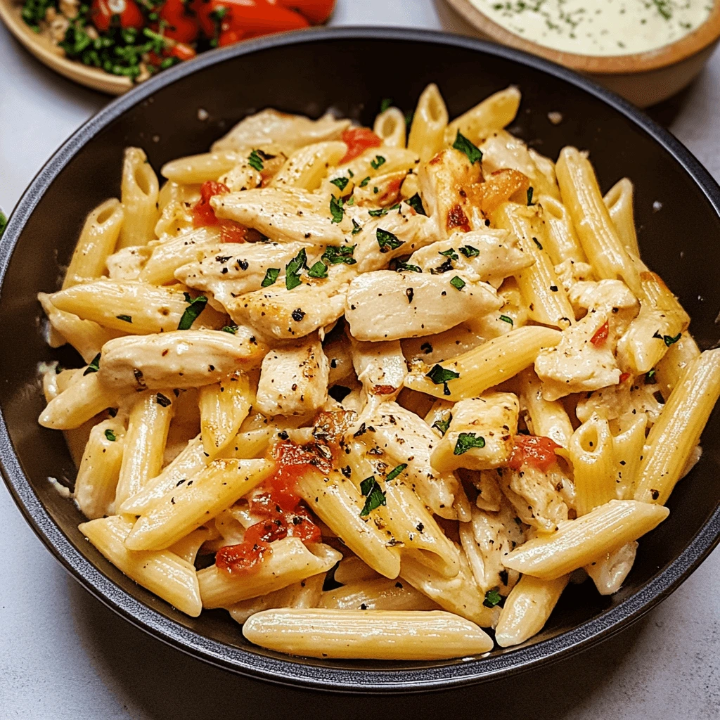 Creamy Chicken Penne Pasta