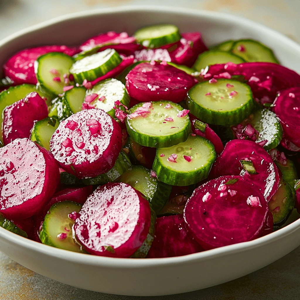 Crisp Cucumber Beetroot Salad