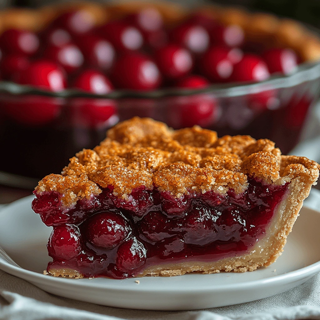Easy Cherry Crumb Pie Recipe