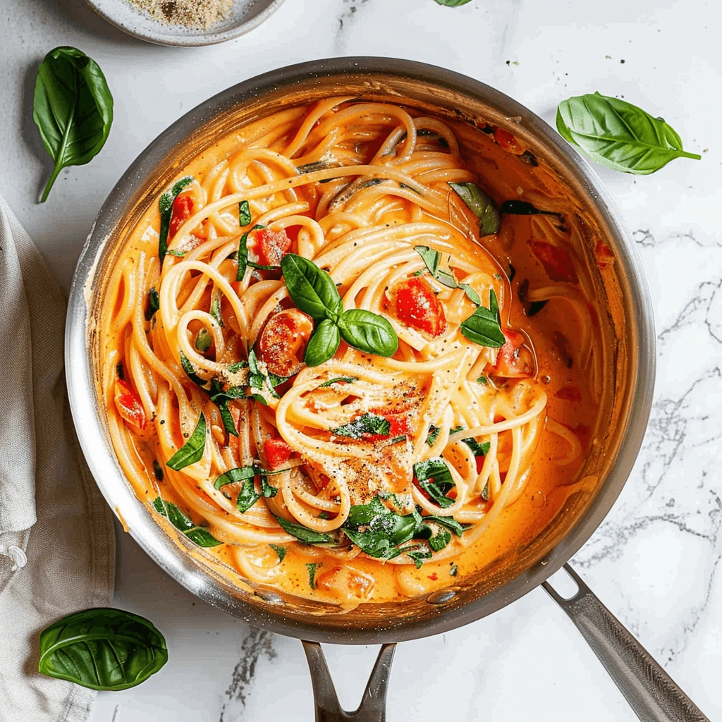 Easy One Pot Creamy Tomato Pasta