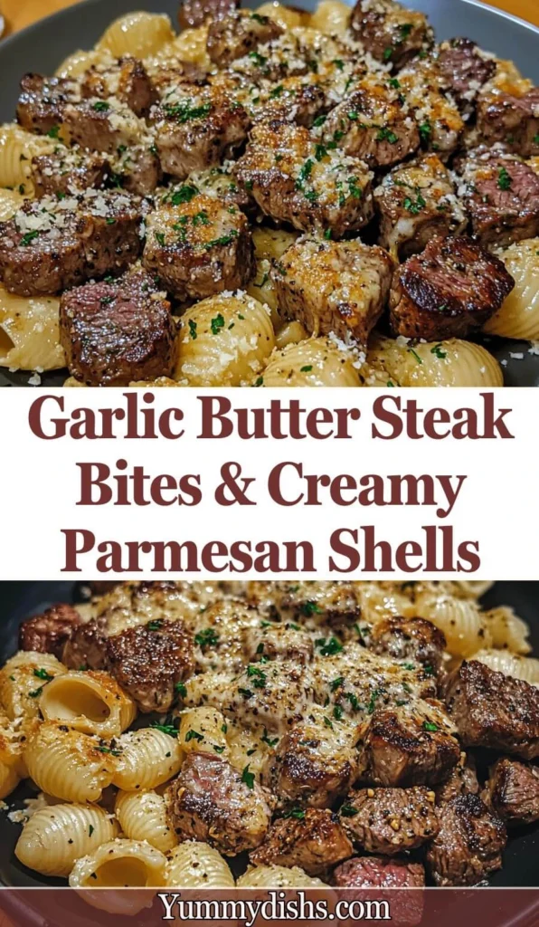 Garlic_Butter_Steak_Bites_Creamy_Parmesan_Shells_pin