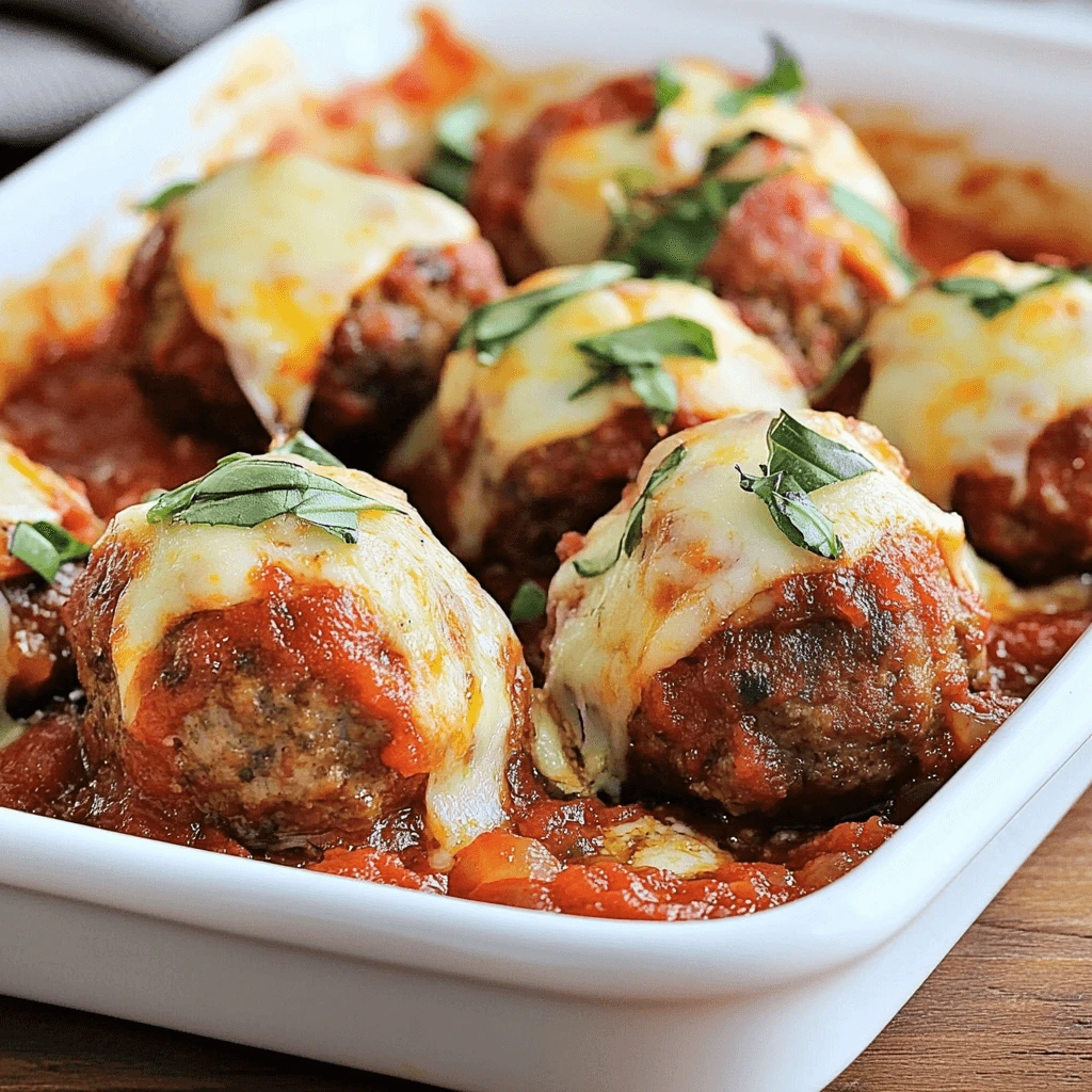 Mozzarella Stuffed Meatballs