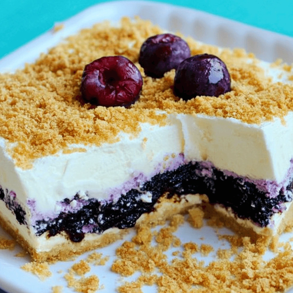 No-Bake Lemon Blueberry Dessert