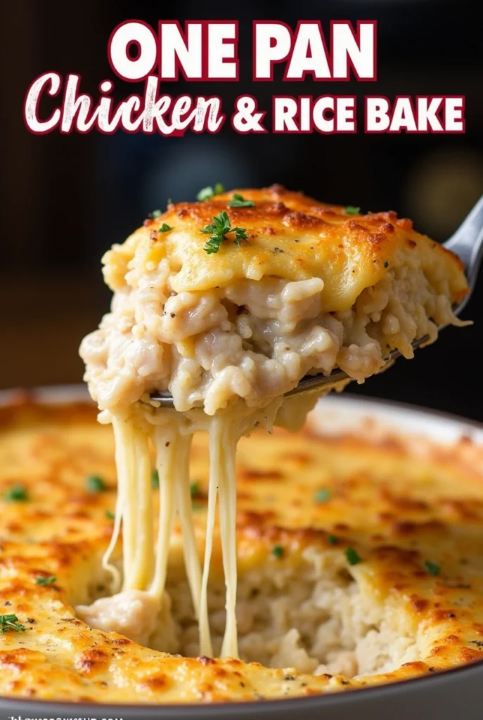 One Pan Chicken Rice Bake