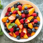 Peach Berry Fruit Salad