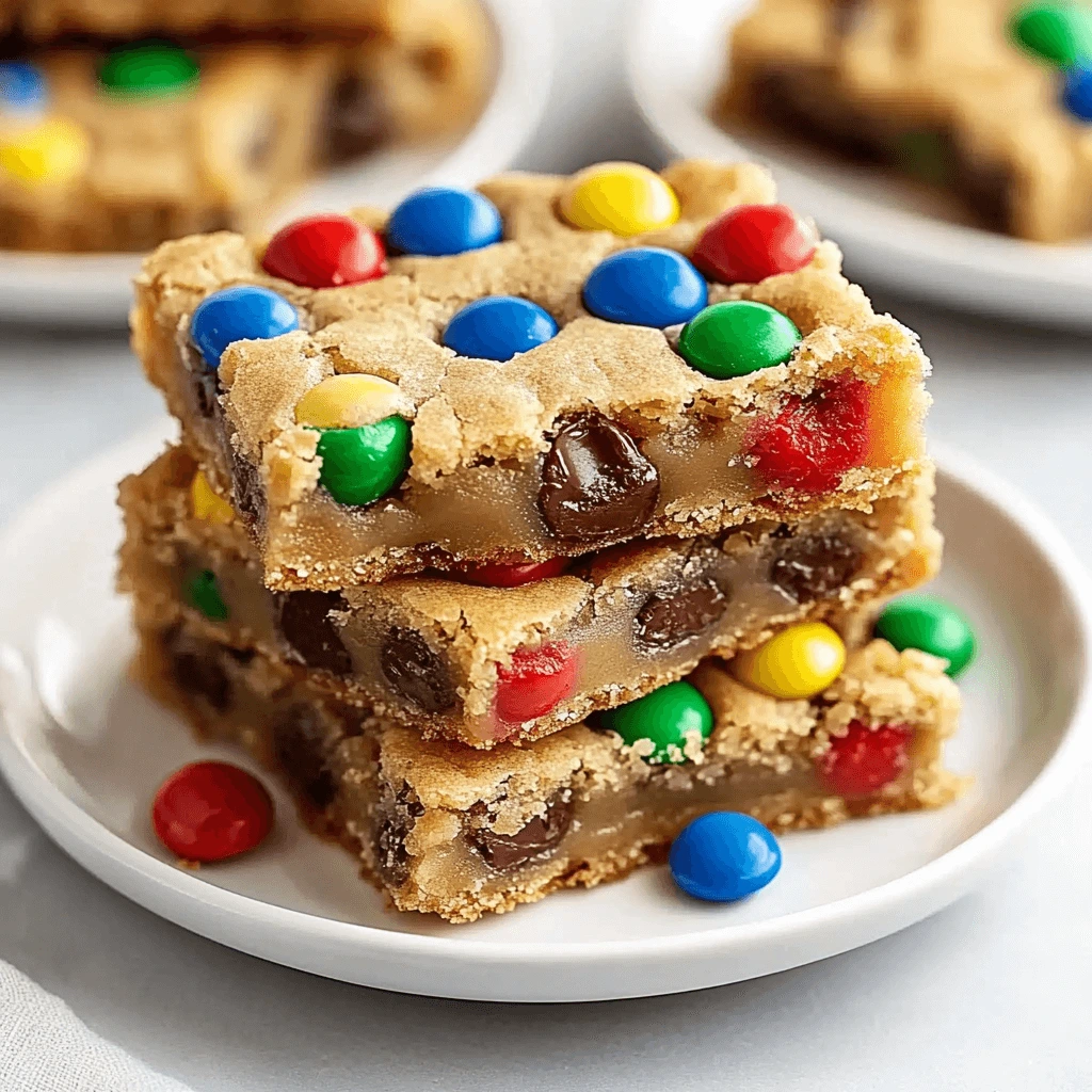 Soft Baked MM Cookie Bars