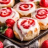 Strawberry Cheesecake Cinnabon Rolls