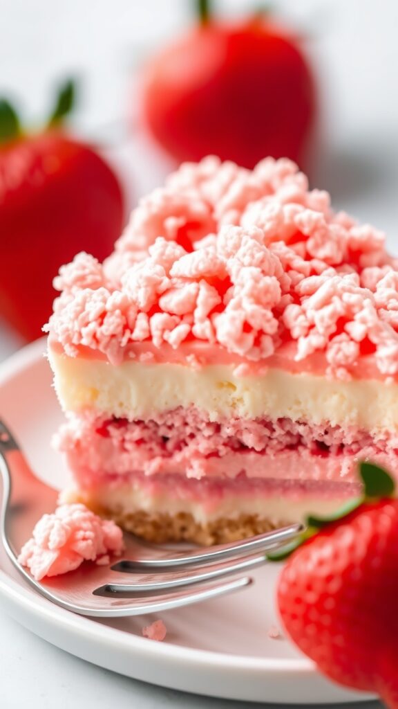 Strawberry shortcake cheesecake
