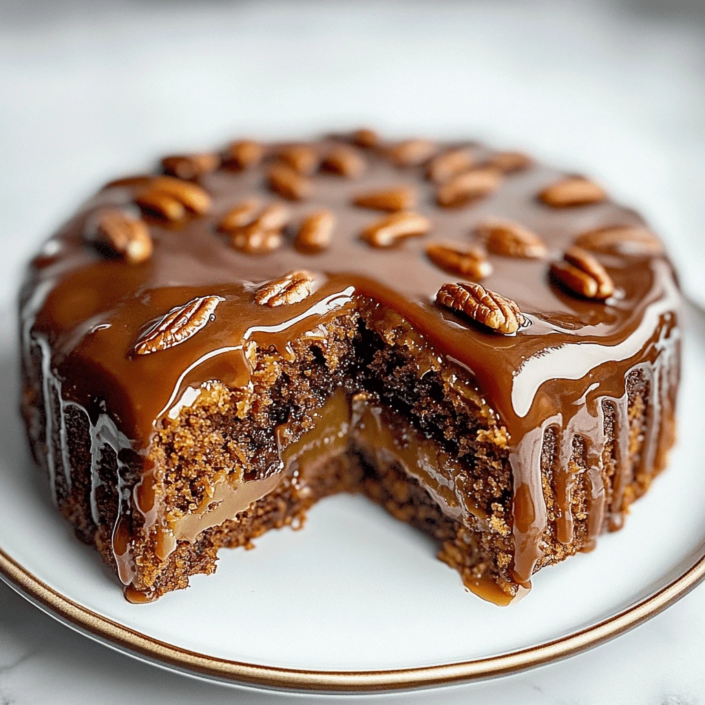 caramel pecan cake