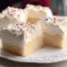 White Almond Wedding Cake