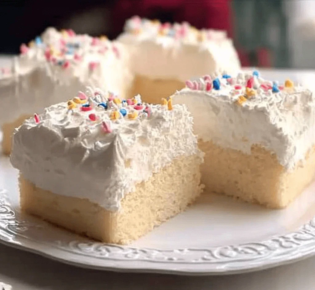 White Almond Wedding Cake