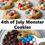 4th of July Monster Cookies