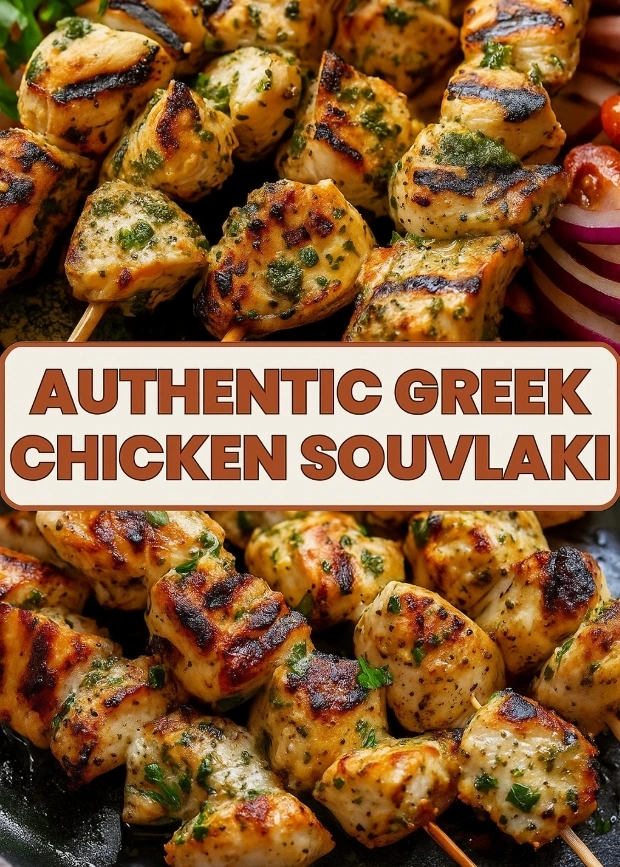 Authentic Greek Chicken Souvlaki