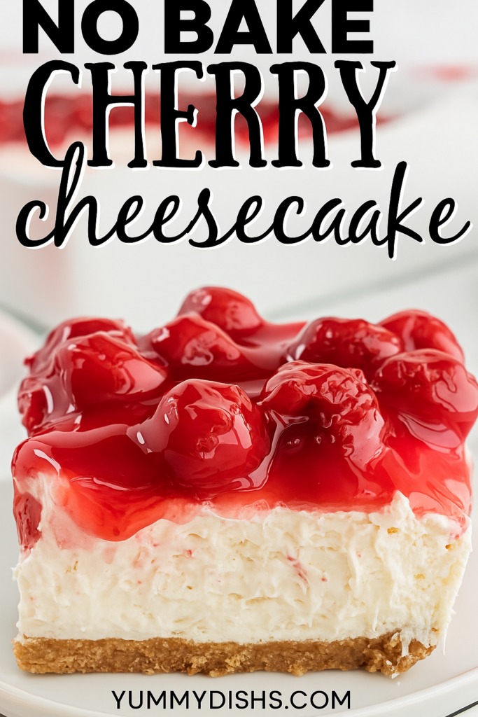 No-Bake Cherry Cheesecake