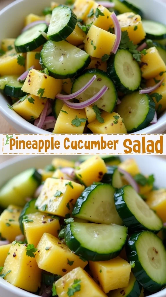 Pineapple Cucumber Salad