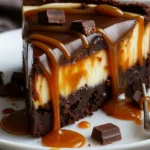 Caramel Brownie Cheesecake