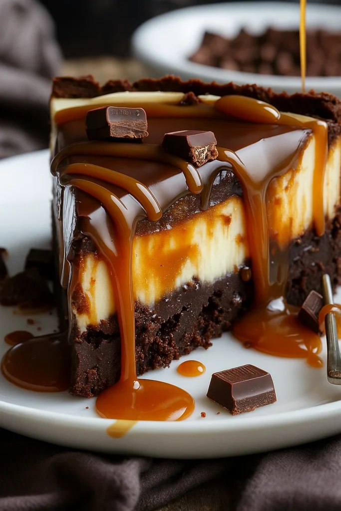 Caramel Brownie Cheesecake