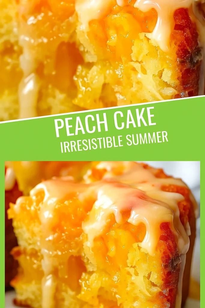 irresistible summer peach cake