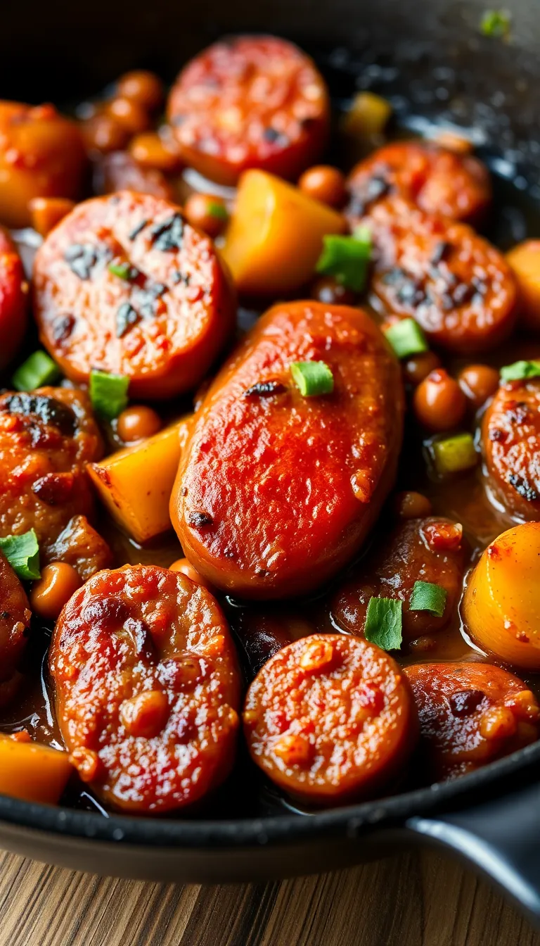 Summer Sausage Skillet with Andouille Sausage