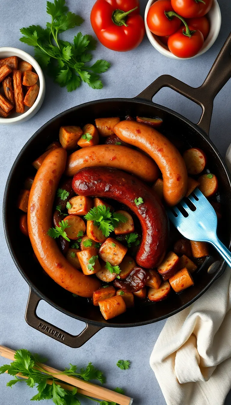 Summer Sausage Skillet with Andouille Sausage