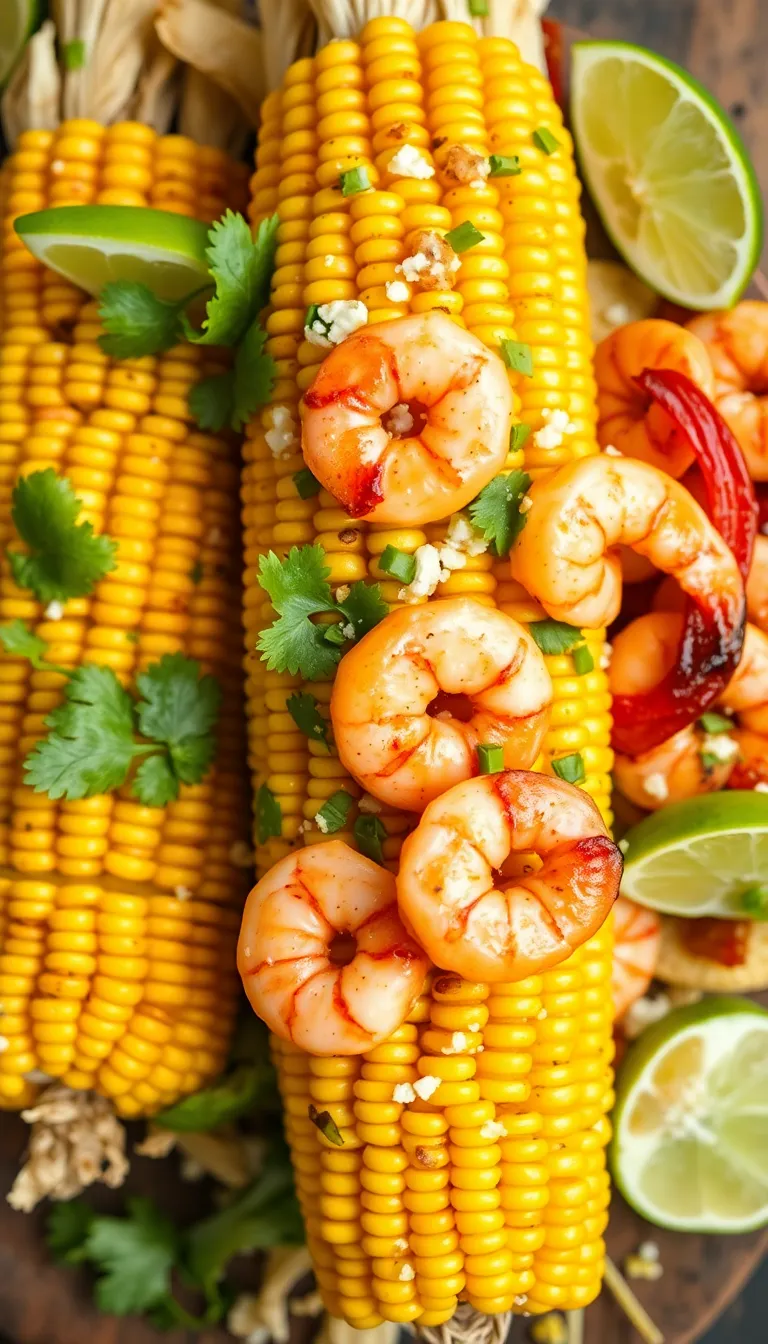Mexican Street Corn and Shrimp