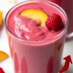 raspberry peach smoothie