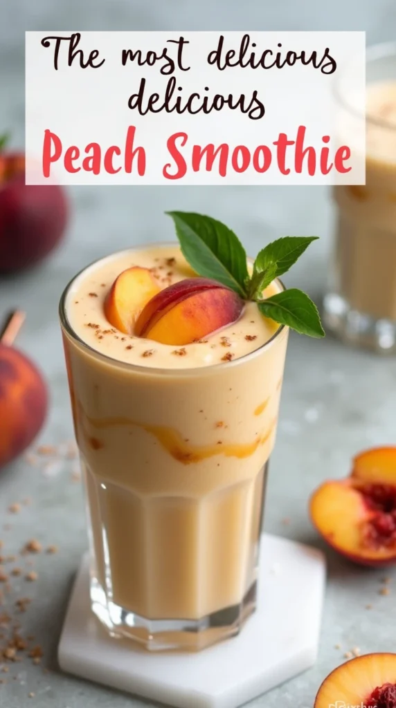 Summer Peach Smoothie Recipe