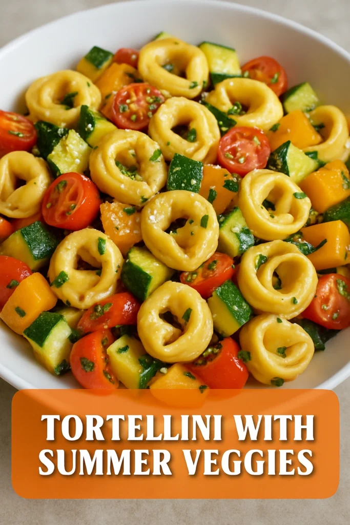 tortellini with summer veggies
