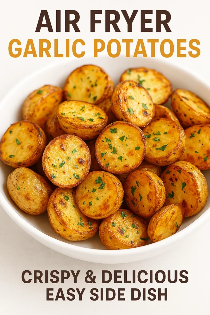 air-fryer garlic potatoes