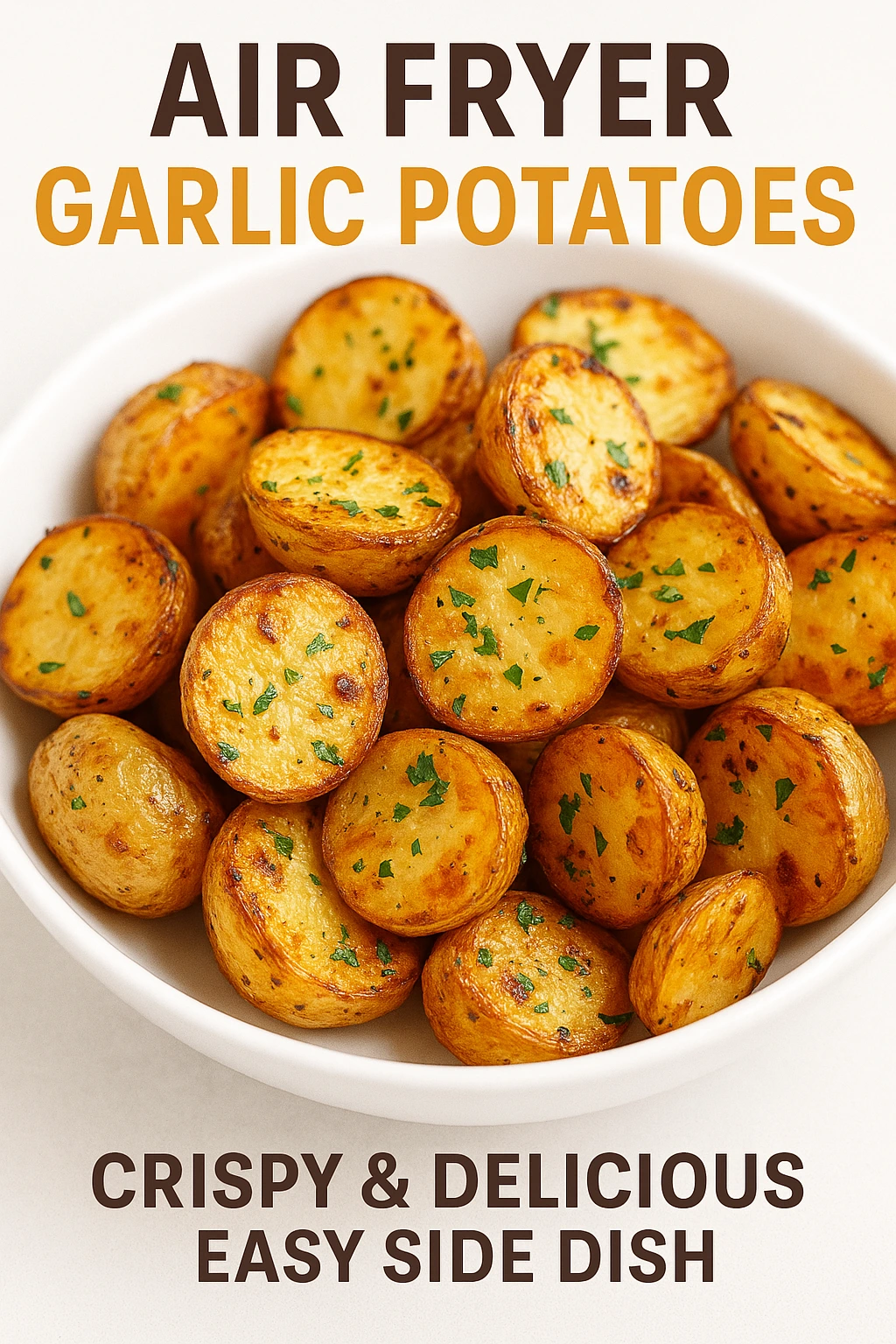 air-fryer garlic potatoes