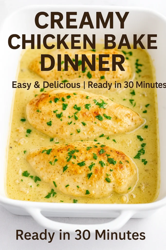 creamy chicken bake dinner
