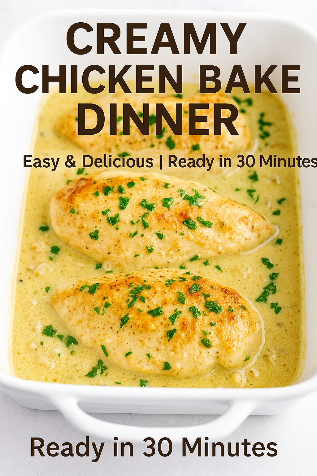 creamy chicken bake dinner