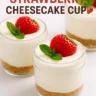 no-bake strawberry-cheesecake cups