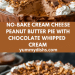 No-Bake-Cream-Cheese-Peanut Butter-Pie-with-Chocolate-Whipped-Cream
