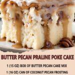 Butter Pecan Praline Poke Cake