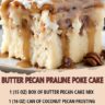 Butter Pecan Praline Poke Cake