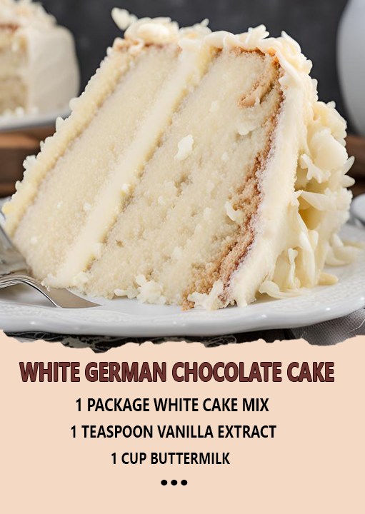 White German Chocolate Cake