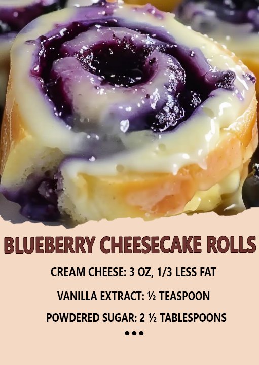 Blueberry Cheesecake Rolls