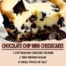 Chocolate Chip Mini Cheesecakes Recipe